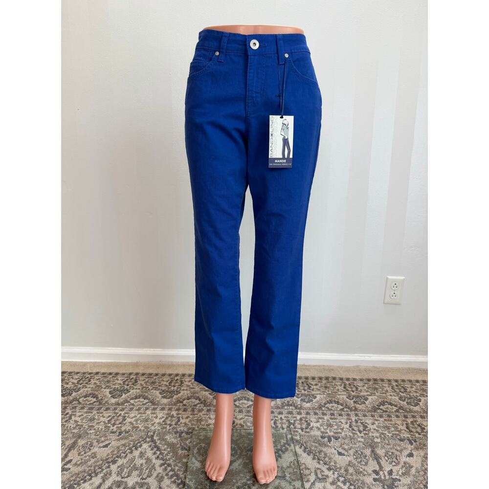 NWT Bandolino Royal Blue Straight Leg Jeans Sz 8P